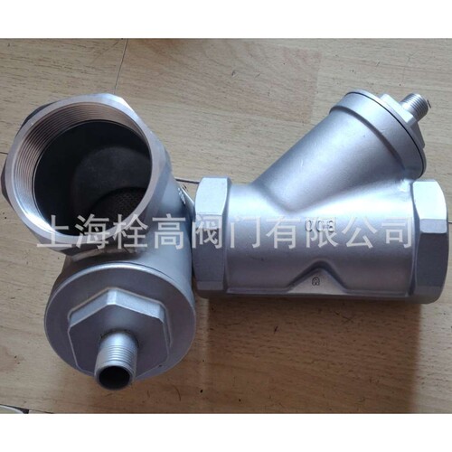 排污口Y型不锈钢过滤器 在线排污Y型过滤器 三口Y型过滤器D15-100