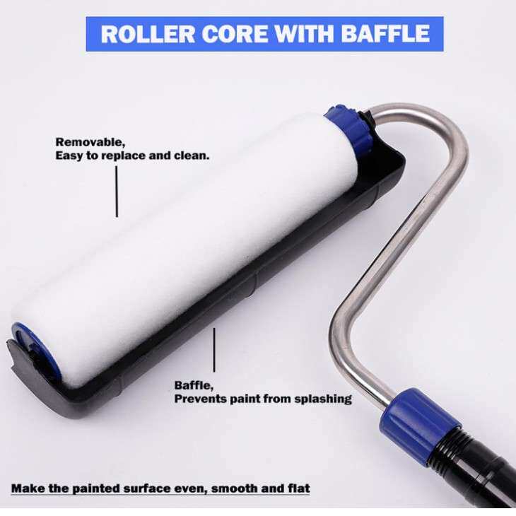 无气喷涂机配件电动滚筒刷乳胶漆油漆伸缩自吸刷墙滚筒刷外贸代发