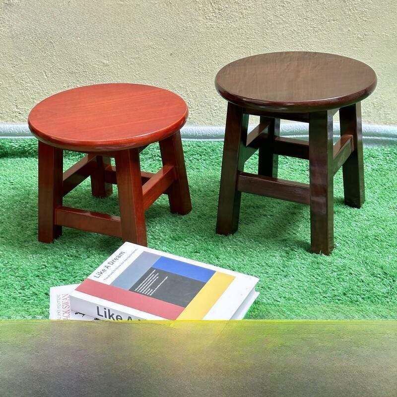 加固款全实木小圆凳儿童小凳换鞋凳中式小板凳家用矮凳茶几圆凳子