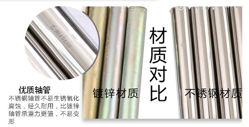影楼电动轴横杆不锈钢管背景机镀锌铁管加粗不锈钢背景架轴管3米