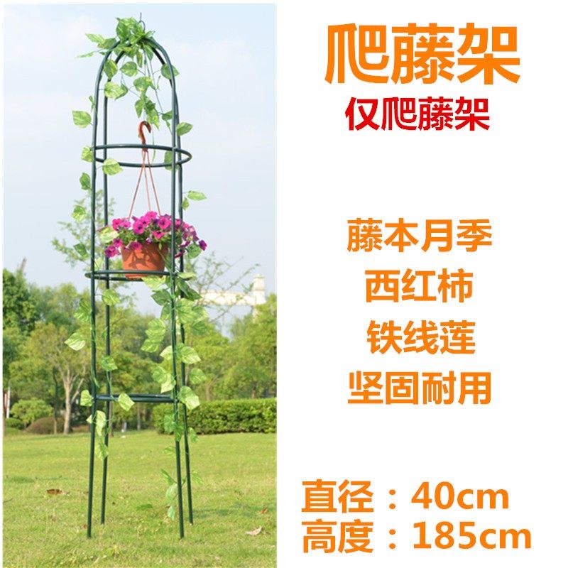 拱门花架爬藤架庭园园艺婚庆圆柱花架铁艺花支架花支柱拱形蔬菜架