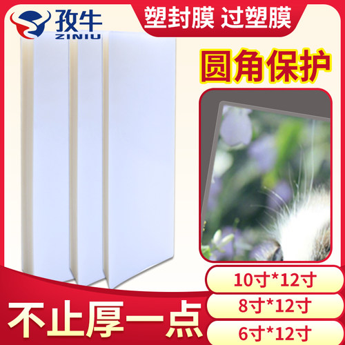 毕业照过塑膜集体照塑封膜12寸8c/丝10C丝护卡膜过胶膜热封膜纸