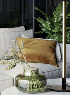 北欧简约宿舍温馨护眼led台灯学生书房卧室床头台灯阅读灯线条灯