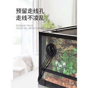 O玻璃陆龟饲养箱爬虫REP保温TIZO新派变色龙乌龟缸箱缸蜥蜴爬宠箱