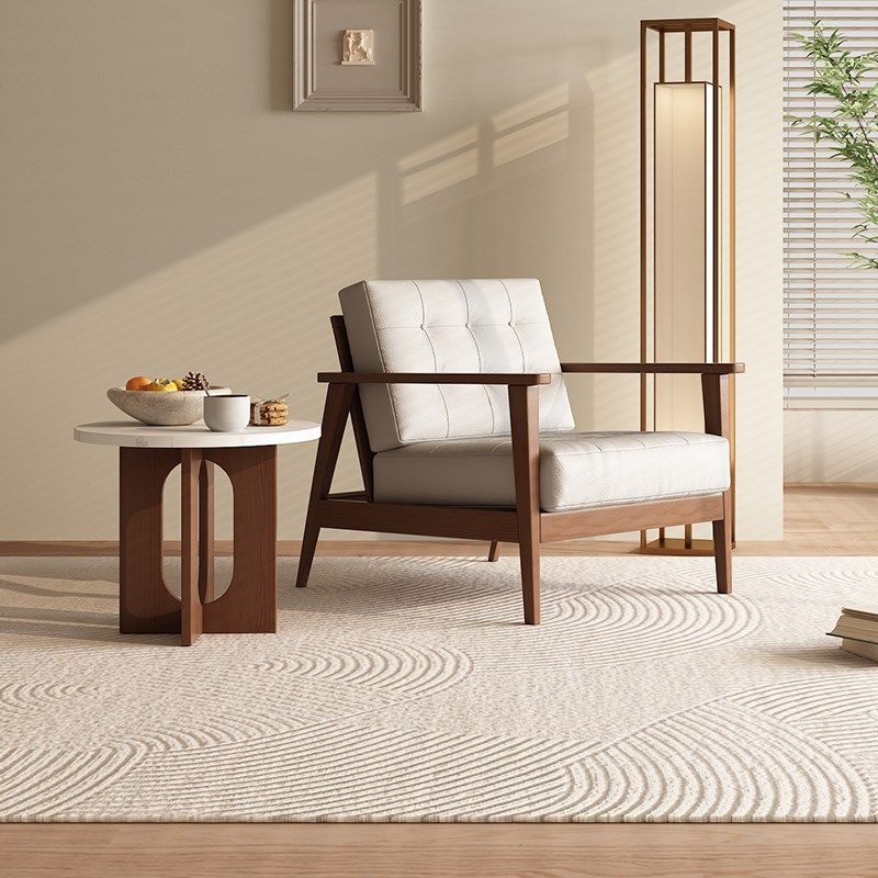 阳台休闲椅2024新款实木极简设计懒人原木家用单人沙发椅,住宅家具,沙发椅,淘宝优惠券,粉丝福利购,淘宝优惠卷