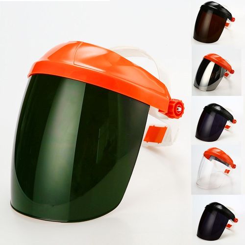 PC有机玻璃电焊面罩头戴式打磨氩弧焊气保焊防护面罩防辐射飞溅物