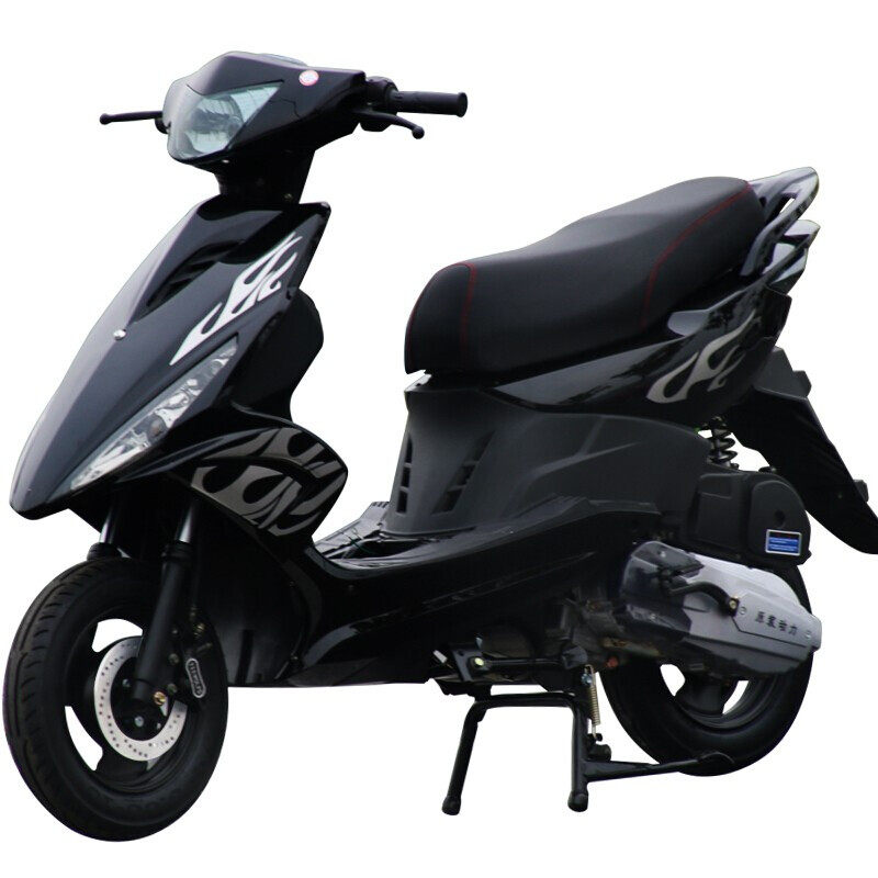 踏板摩托车可上牌125cc鬼火燃油外卖车男女式踏板车摩托车助力车