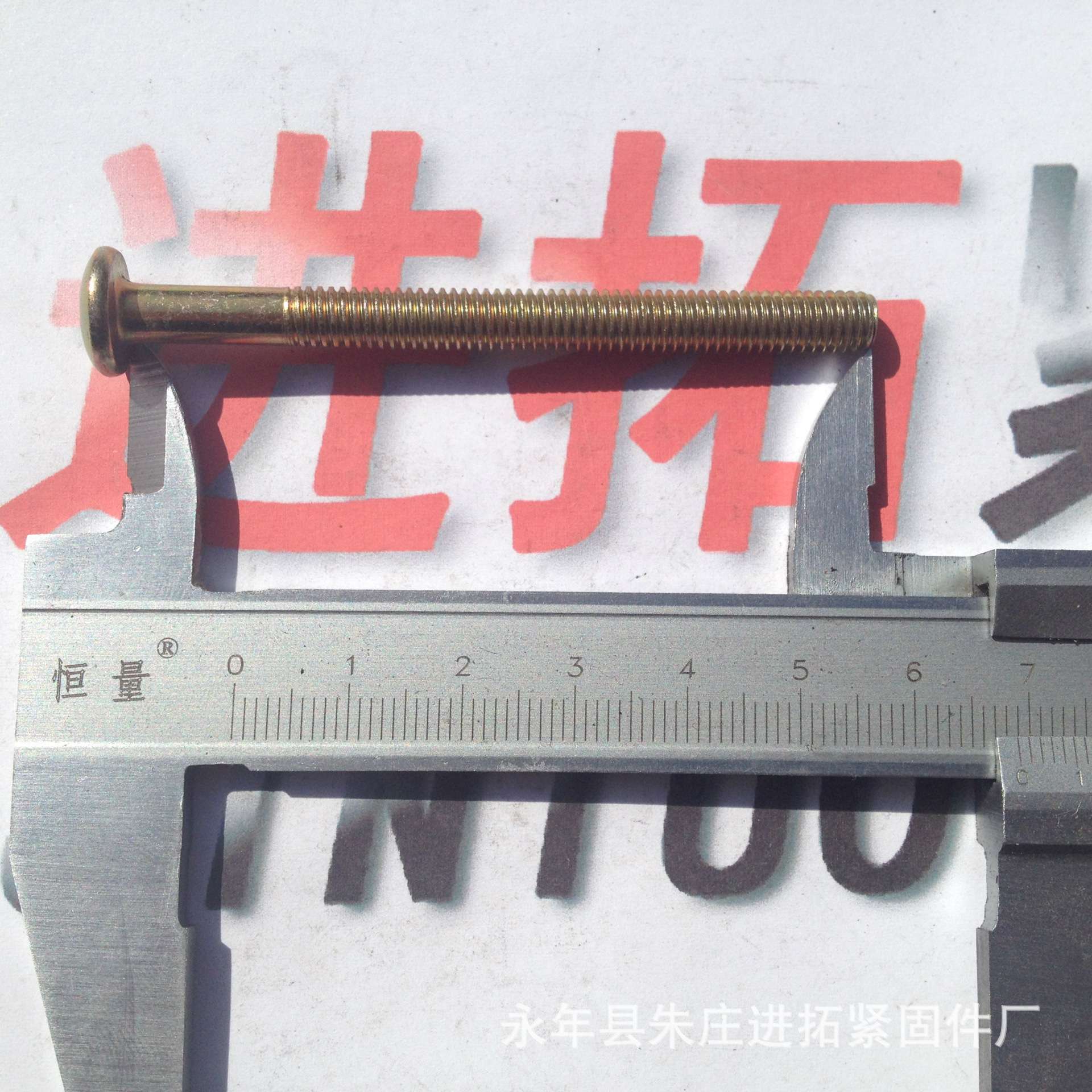永年螺丝钉 镀锌扁圆头机丝 M6×70半圆头十一字槽螺钉 规格齐全