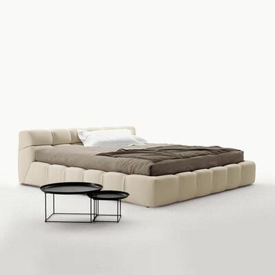 现代简约Tufty泡芙布艺床意式极简设计师主卧1.8米榻榻米双人床