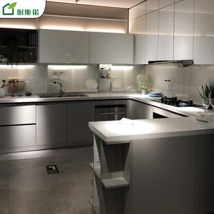 北京源头工厂定制整体橱柜爱格板W980柜体爱格板门板石英石台面