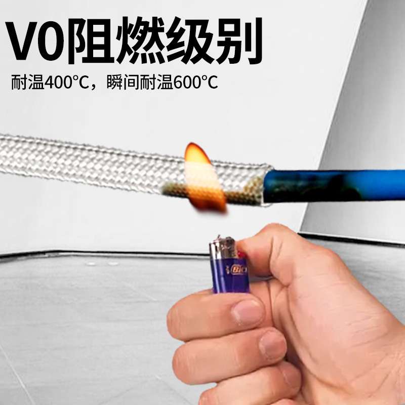 耐高温绝缘套管定纹管玻璃纤维软管防火阻燃黄腊管电线隔热保护套