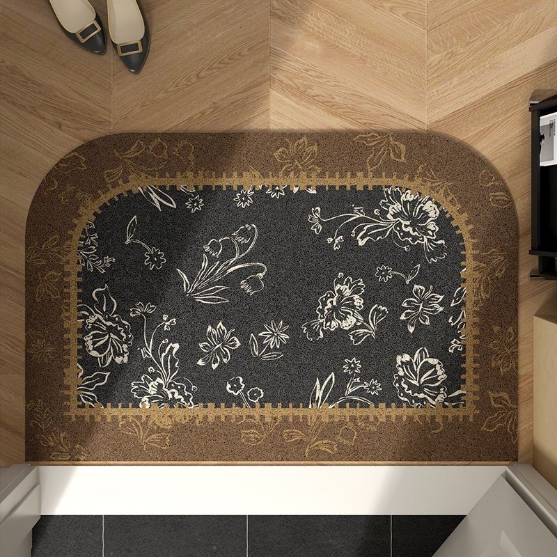 美拉德中古复古风入户门丝圈地垫2024新款法式高级感进门入宅地毯