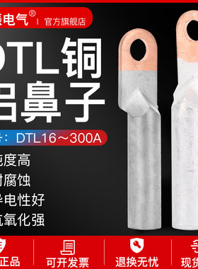 DTL铜铝鼻子 铜铝过度接头1234567890平方铜铝接线端子线耳线鼻子