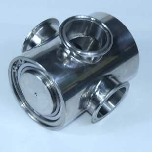 DN60加大灌装机转阀 肉菜果粒灌装机配件 加烫机转阀不锈钢304