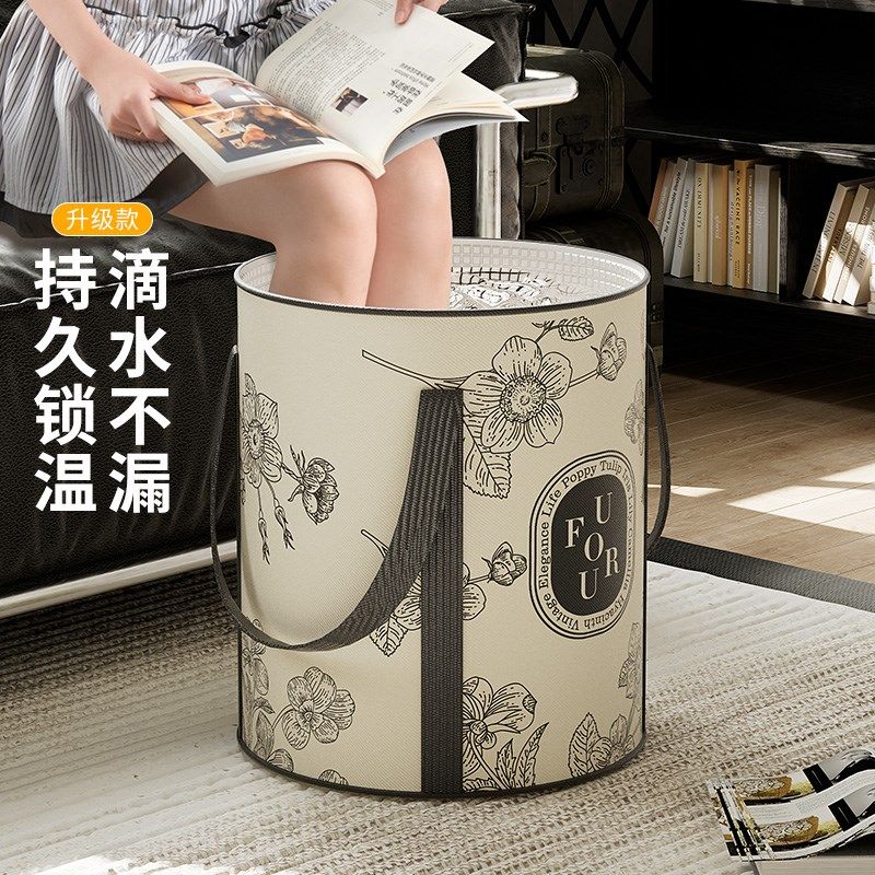 泡脚桶可折叠加厚保温足浴桶洗脚盆家用便捷式加深省水养生泡脚袋,家庭/个人清洁工具,足浴盆/足浴桶,淘宝优惠券,粉丝福利购,淘宝优惠卷