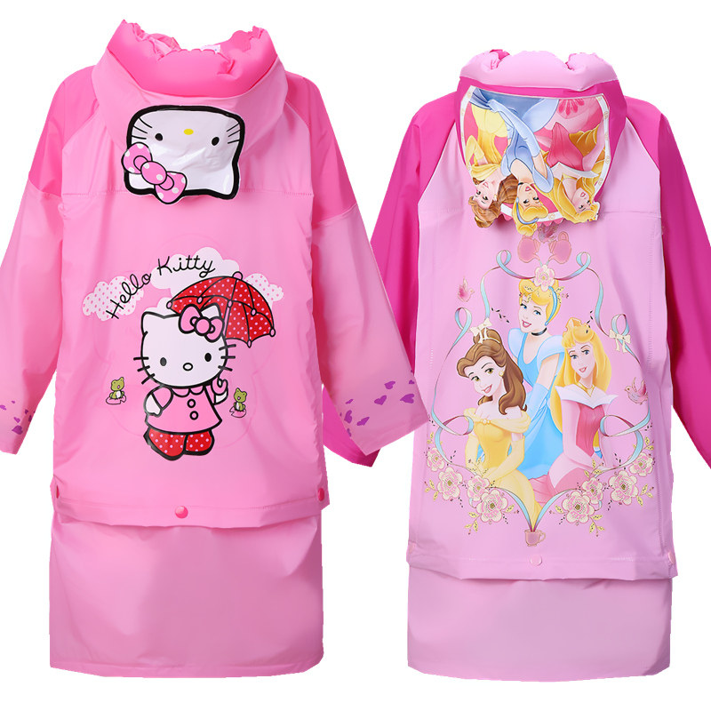 儿童雨衣带书包卡通加厚女童幼儿园小学生男连体公主小孩雨披充气,居家日用,雨披/雨衣,淘宝优惠券,粉丝福利购,淘宝优惠卷