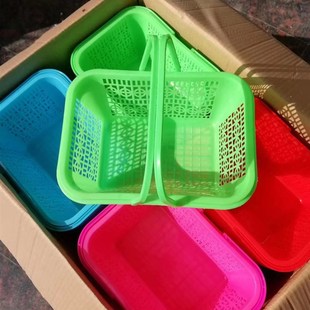 塑料水果篮樱桃篮桑葚篮鸡蛋篮子草莓篮杨梅篮4斤5斤6斤装采摘篮