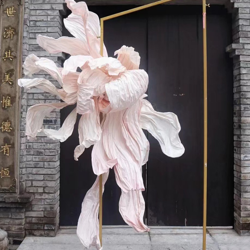 巨型纸花婚庆手工diy美塑花瓣立体纸艺造型婚礼橱窗背景装饰材料