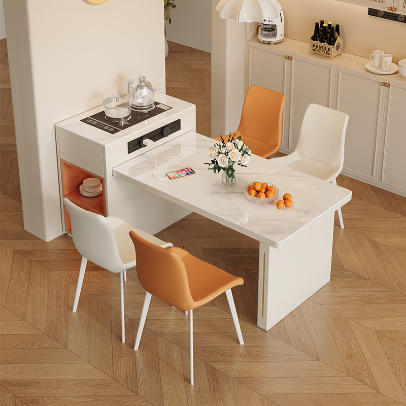 馨佰利岩板餐桌家用饭桌椅2024新款小户型家用岛台餐桌可伸缩现代,住宅家具,岩板餐桌,淘宝优惠券,粉丝福利购,淘宝优惠卷