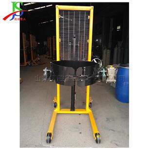 塑料闭口油桶电动式搬运车仓库铁桶四轮倒油车码头油桶装运车