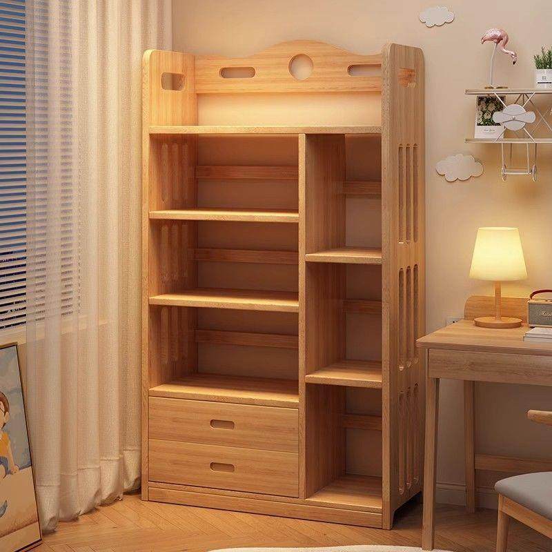 简易置物柜实木书架带落地置物架家用转角卧室抽儿童书柜柜子客厅,模玩/动漫/周边/娃圈三坑/桌游,模型制作工具/辅料耗材,淘宝优惠券,粉丝福利购,淘宝优惠卷