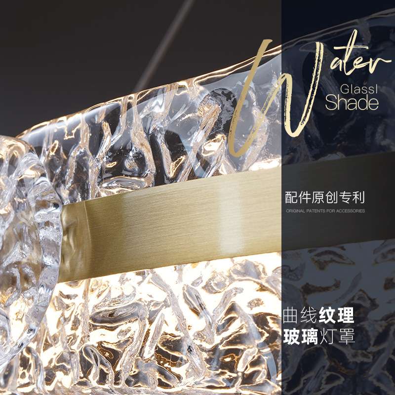 轻奢简约后现代圆形客厅吊灯时尚创意艺术设计师个性极简餐厅灯具