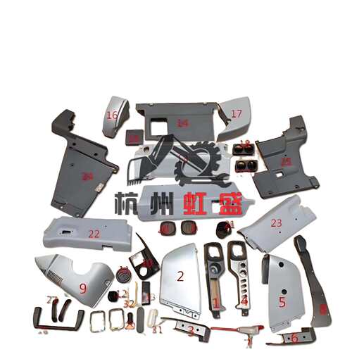 适用挖掘机PC200-8210-8220-8240-8驾驶室工具箱内饰件装饰板