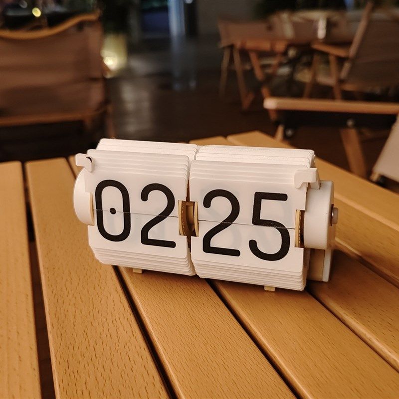 时光流响时间管理器创意时尚番茄时钟桌面智能多功能自动翻页闹钟