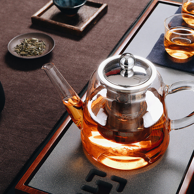 雅风耐高温玻璃茶壶普洱茶泡茶壶电陶炉直火单壶家用大容量花茶壶