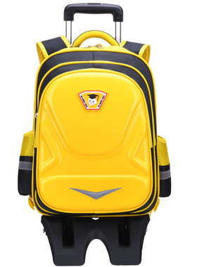 小学生拉杆书包男孩1-2-3-6年级儿童书包女生6-8-12周岁防水免洗4