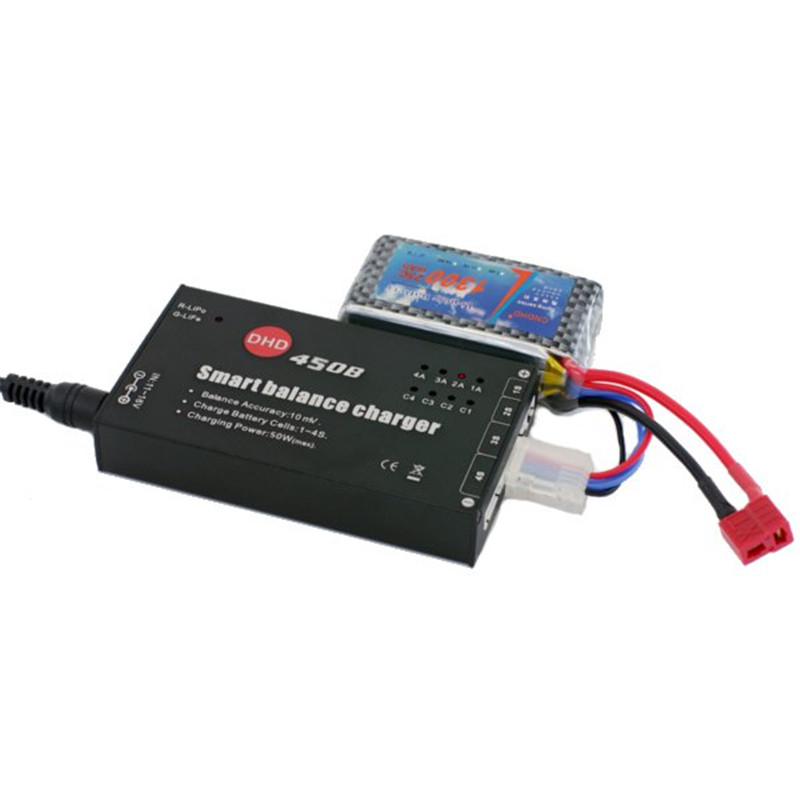 DHD450B航模车模遥控飞机穿越机电池平衡充电器1-4P iiFe LLSoHV