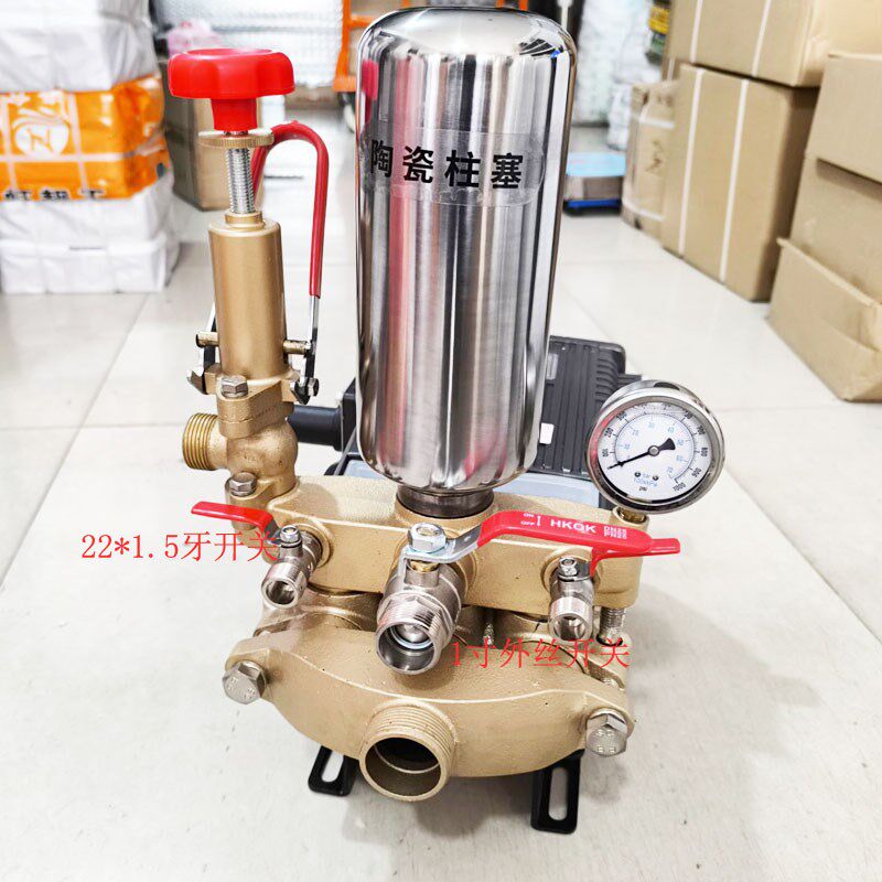 120型三缸柱塞泵农用打药机高压喷雾器抽水泵消毒除草动力喷雾器