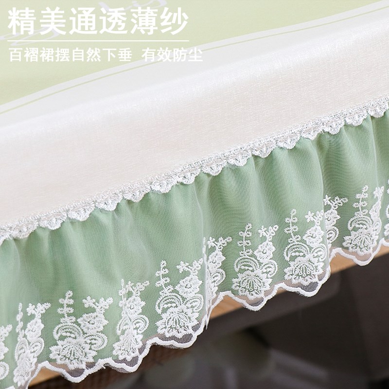 圆形桌布高级感家用桌布罩套防水防油防烫免洗桌面垫子全包布艺