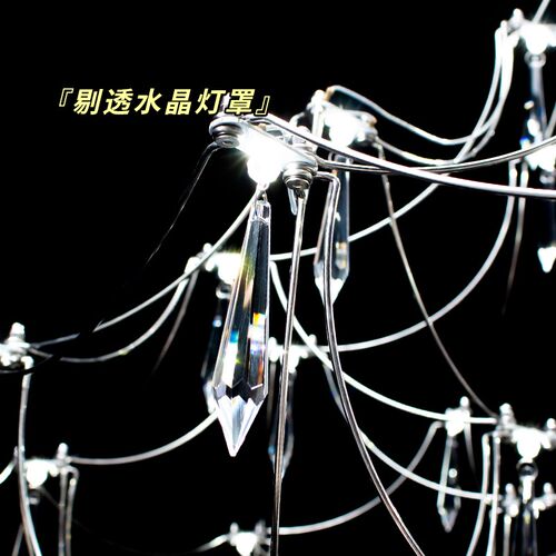 别墅复式楼客厅水晶大吊灯楼梯高级灯现代萤火虫满天星展厅led灯