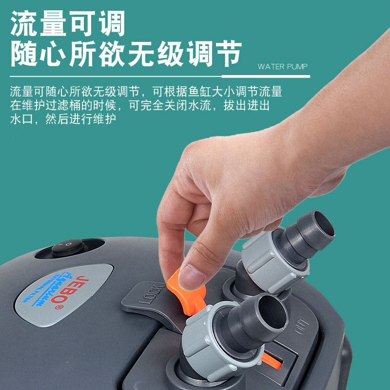 佳宝鱼缸过滤桶外置三合一静音循环过滤系统水族箱净水新升级设备