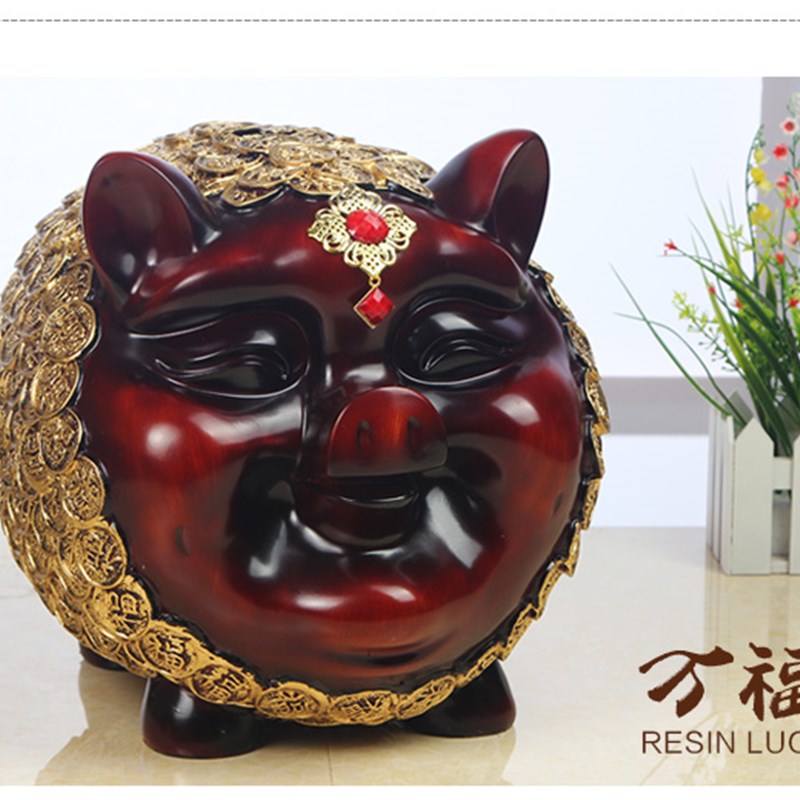 招财猪存钱罐客业居迁开厅家乔摆件创意礼品十二生肖超大号储畜罐