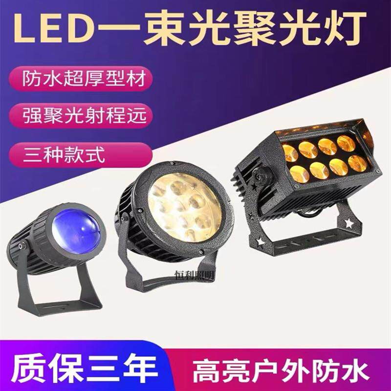 36W一束光射灯窄光远程光束灯36W户外聚光灯罗马柱洗墙投光灯220V