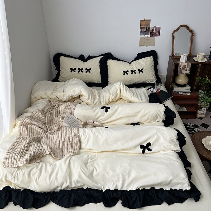 法式花生款 Ix被套单件三件套150x200 230cm被罩大学边宿舍单双人