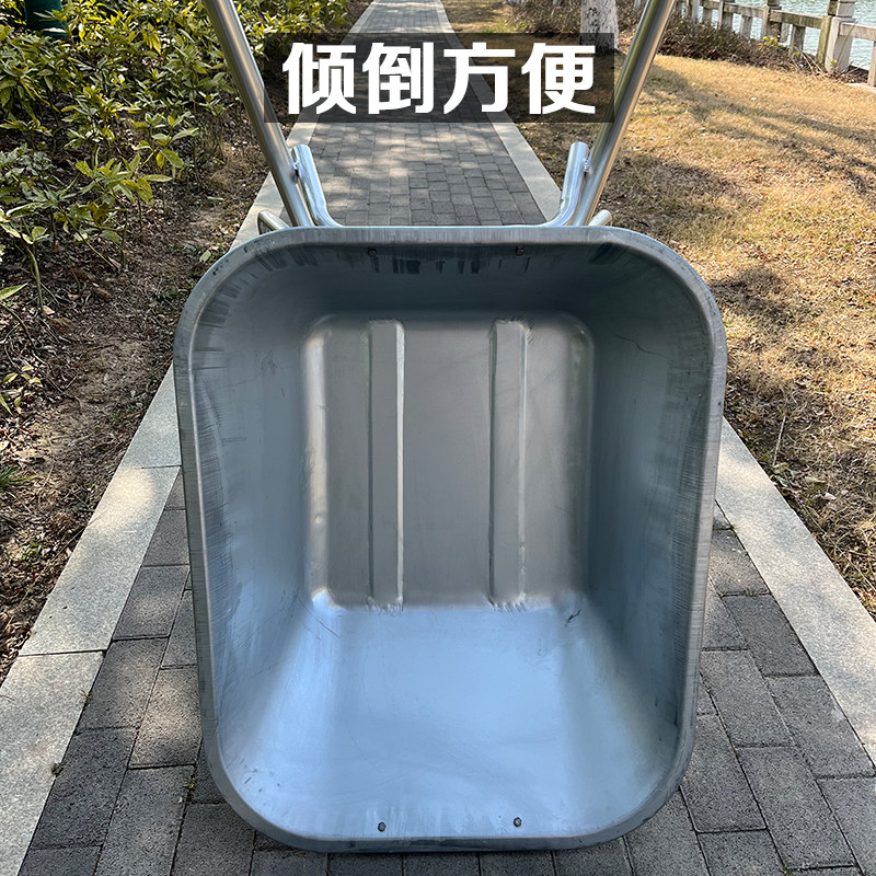 农用独轮小推车单轮货车推沙泥垃工园土圾建筑肥料花地手推车工具