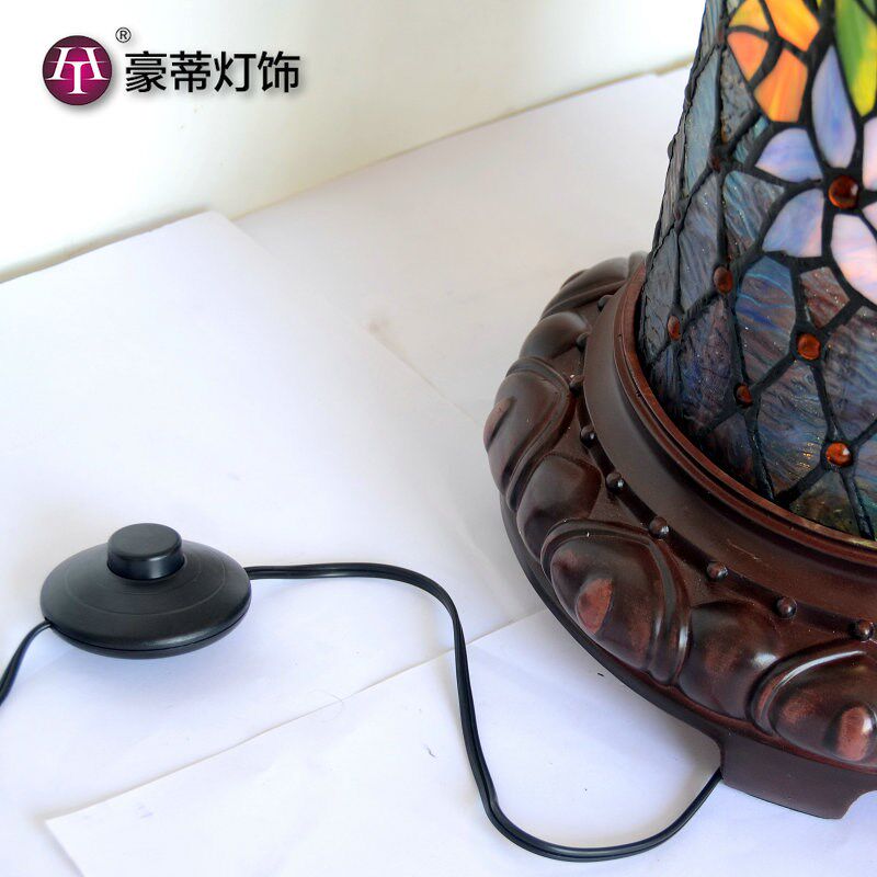 日双色玫瑰】【式复古马收藏罗典柱圆形台灯落地灯两用艺术灯饰