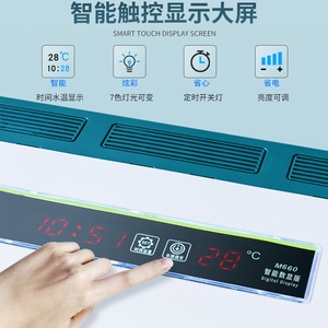 智能鱼缸中小型家用水鱼箱带氧气生弯热态玻璃养金族缸懒人免换水