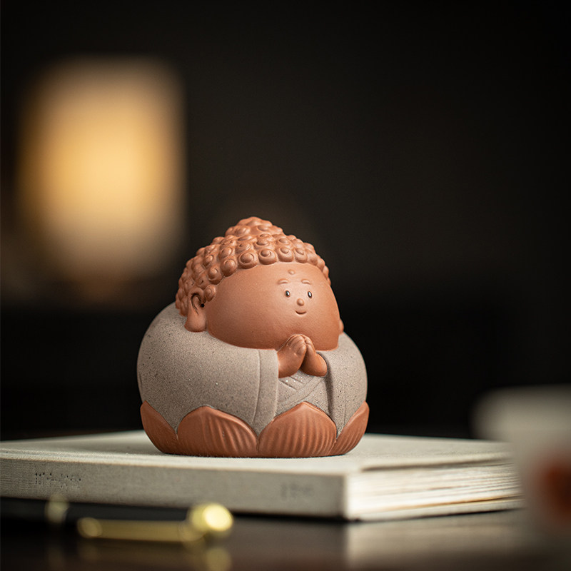 久造欢喜神仙工位小如来摆件陶瓷创意办公室桌面装饰家居客厅摆设,家居饰品,装饰摆件,淘宝优惠券,粉丝福利购,淘宝优惠卷