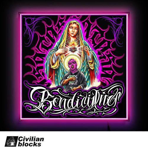 西海岸花体字奇卡诺店铺装饰开业礼品客厅墙发光装饰画