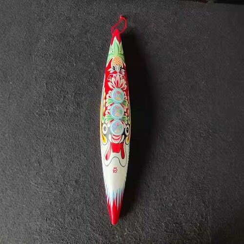 鼎麓 民间工艺品 宝鸡特色礼品 彩绘梭子脸谱 家居幼儿园装饰挂件