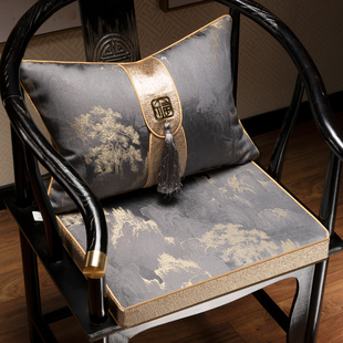 红木沙发坐垫中式椅子座垫乳胶垫圈椅餐椅太师椅茶椅垫子防滑定制