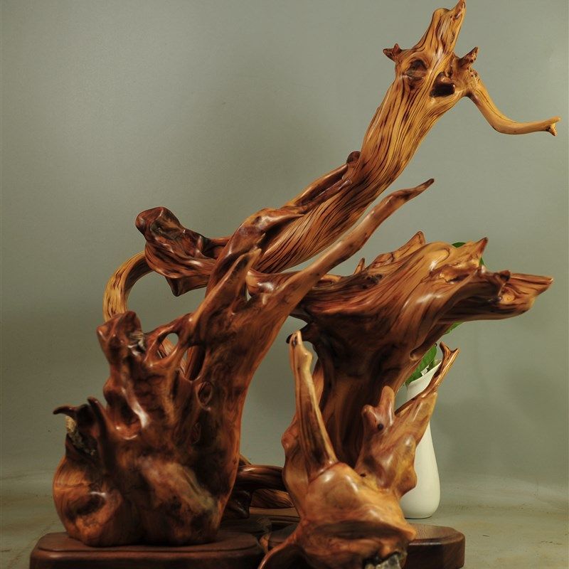 崖柏根雕摆件随形笔挂笔架珠串架笔筒茶台天然太行陈化原料倒流香,家居饰品,根雕,淘宝优惠券,粉丝福利购,淘宝优惠卷