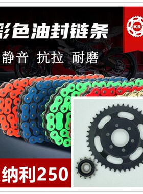 适用贝纳利幼狮250小黄龙250 TNT25 TRK251链盘套链彩色油封链条