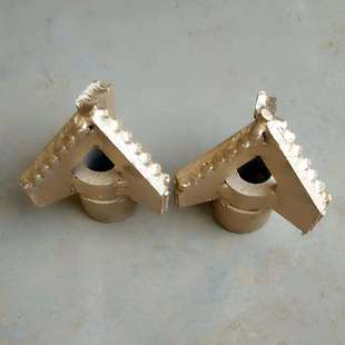 打土钻头潜孔钻机专用50麻花钻杆三叶钻头三翼钻头75-200钻头