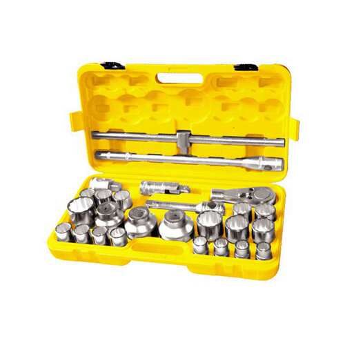 波斯工具 26件套十二角19mm系列公制重型套筒组套BS511626
