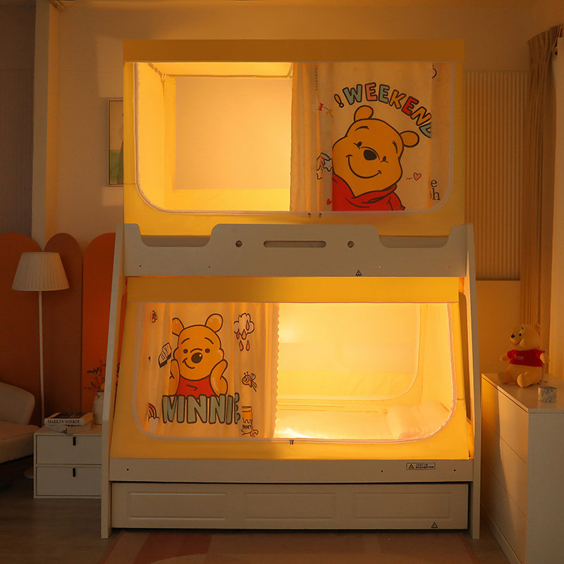 蚊帐下铺子母床1.5遮光床帘上铺1米儿童家用高低床幔卧室家用一体,床上用品,蚊帐,淘宝优惠券,粉丝福利购,淘宝优惠卷